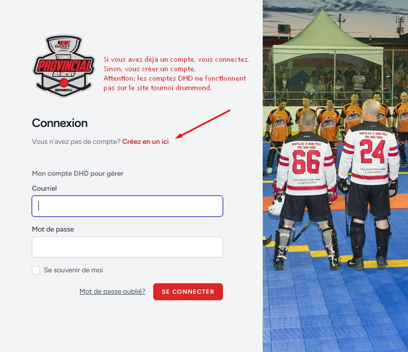 01 connection ou création compte
