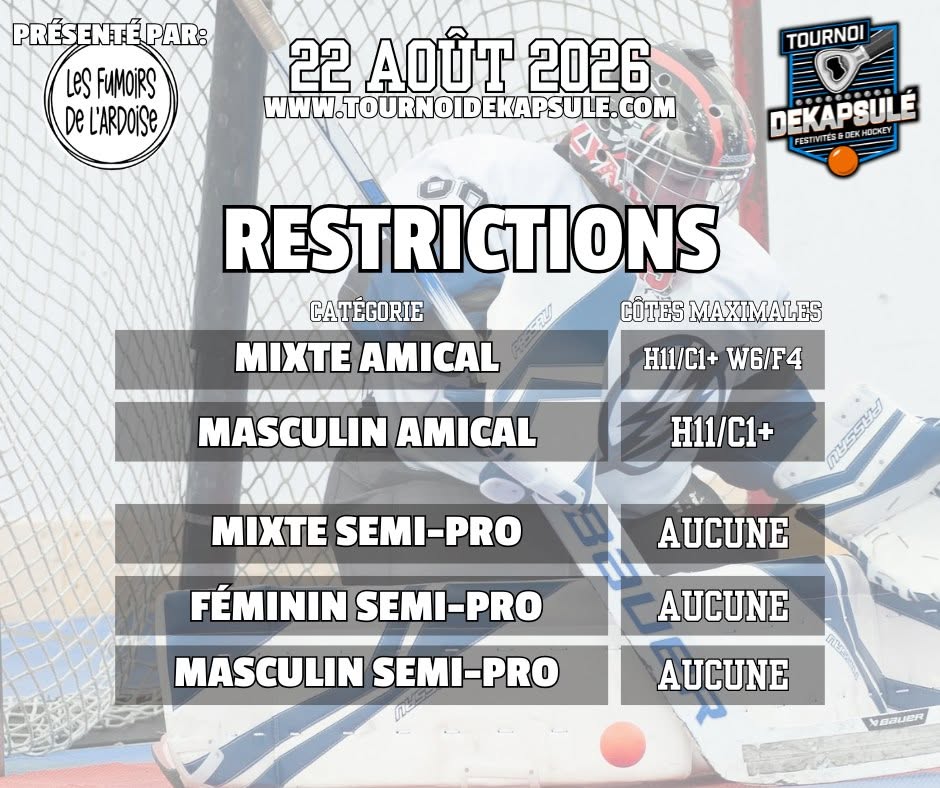 Restriction tableaux dekap 22 aout